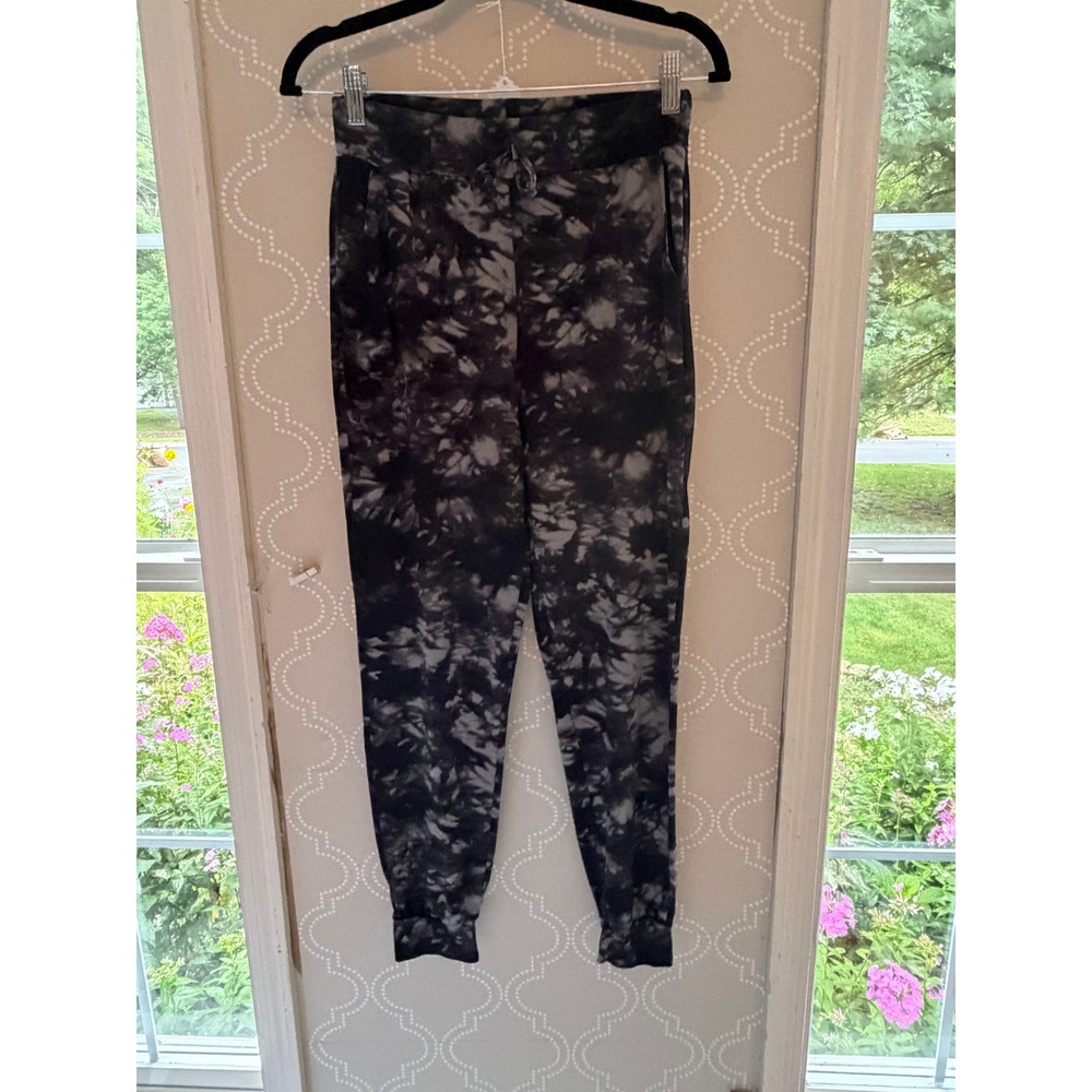 ShoSho Super Soft Jogger Sweatpants Tie Dye Print Black Grey XS/S EUC - Picture 4 of 10